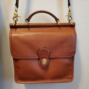 Vtg Coach Willis Leather Crossbody Purse
